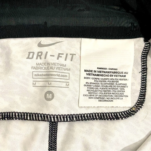 Nike Women’s Black & White Pronto Essential Cropped Running Tights/Leggings, M - Picture 15 of 15